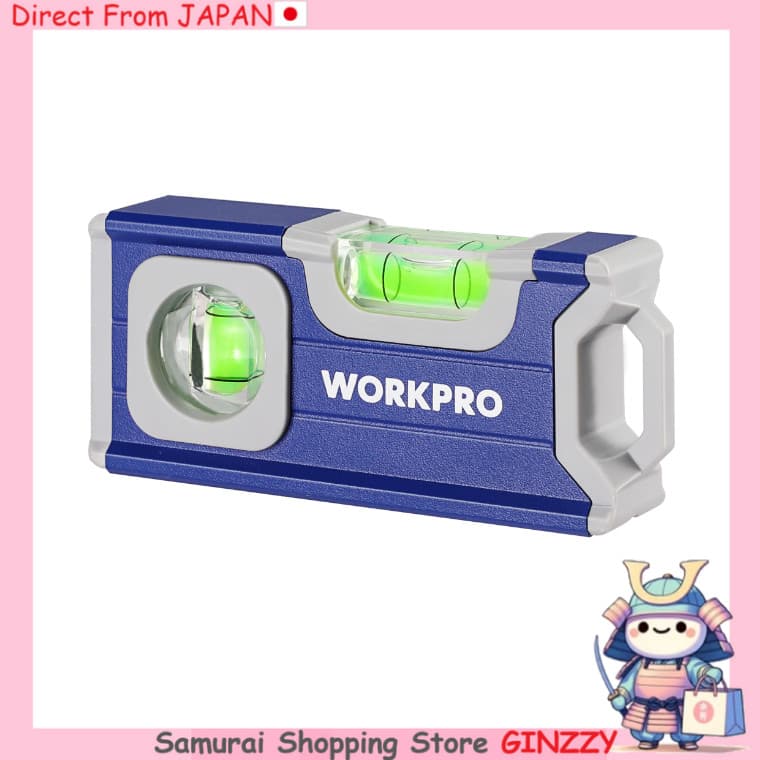 Nível de Bolha Magnético Mini WORKPRO 115mm Ferramenta do Japão