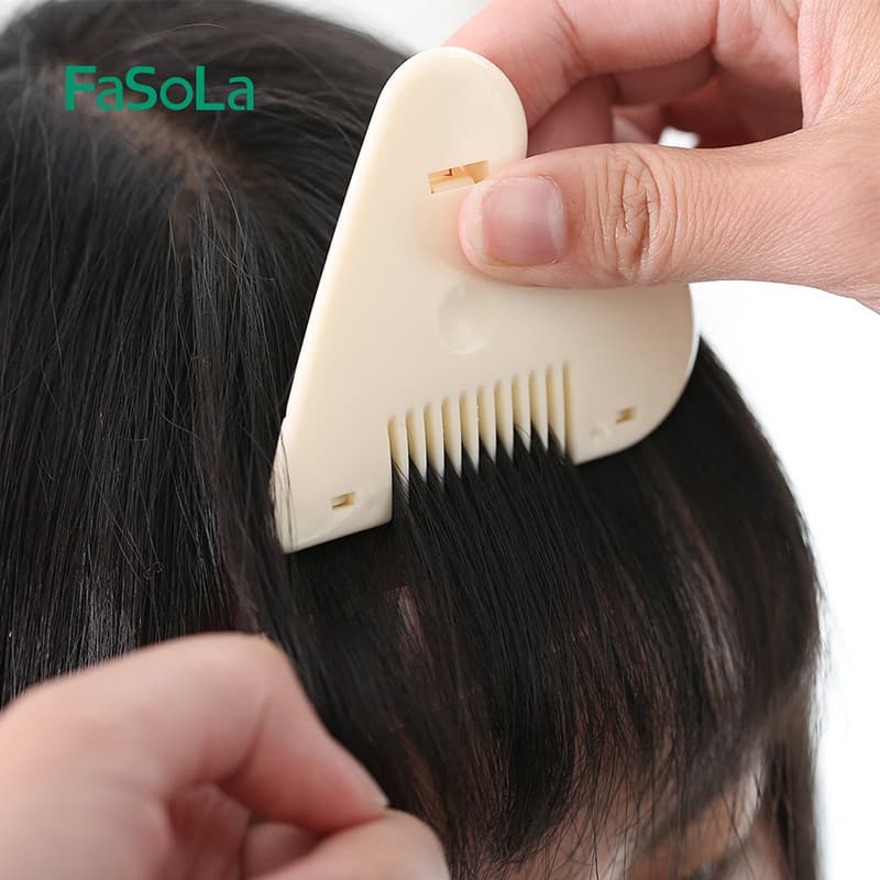 MUJI cortador de cabelo genuíno, cortador de cabelo, franja, pente, lâmina dupla face, aparador de cabelo, pente de cabe