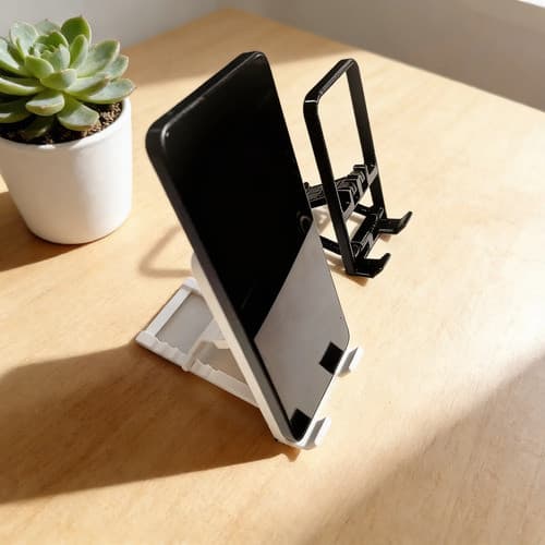 Suporte Para Celular e Tablet Dobrável Portátil Ajustável Apoio Mesa