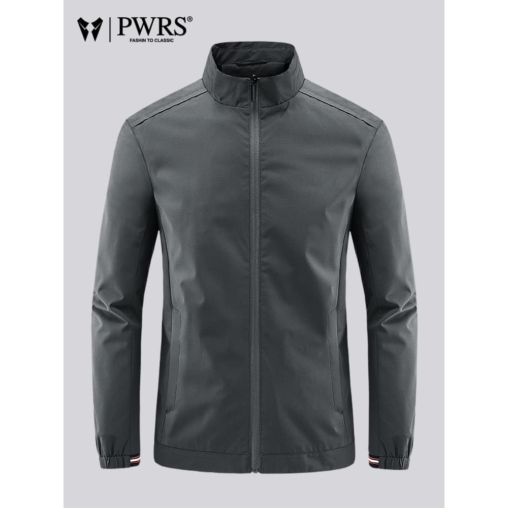 Jaqueta masculina outono inverno novo estilo gola alta negócios Casual berinjela jaqueta de meia-idade idosos ao ar livr