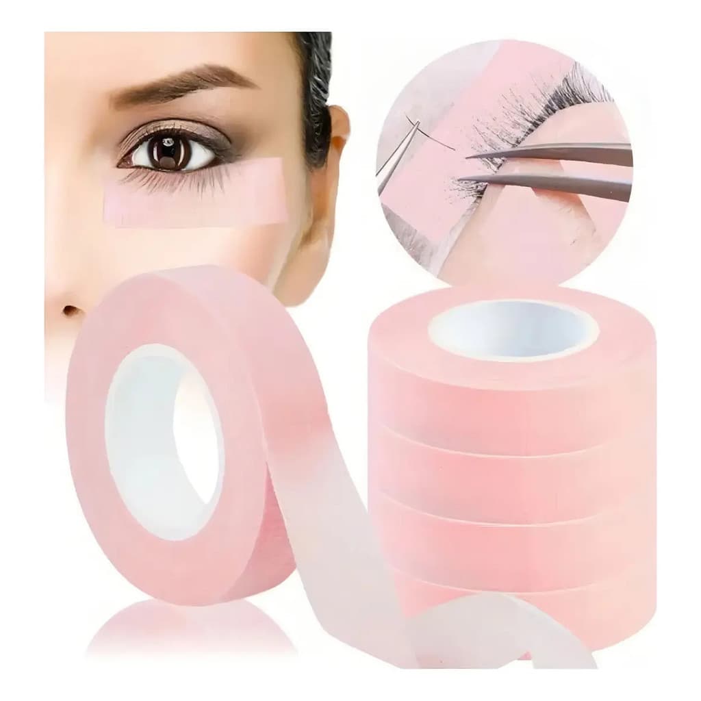 Kit 4 Fita micropore Rosa para extensão de cílios