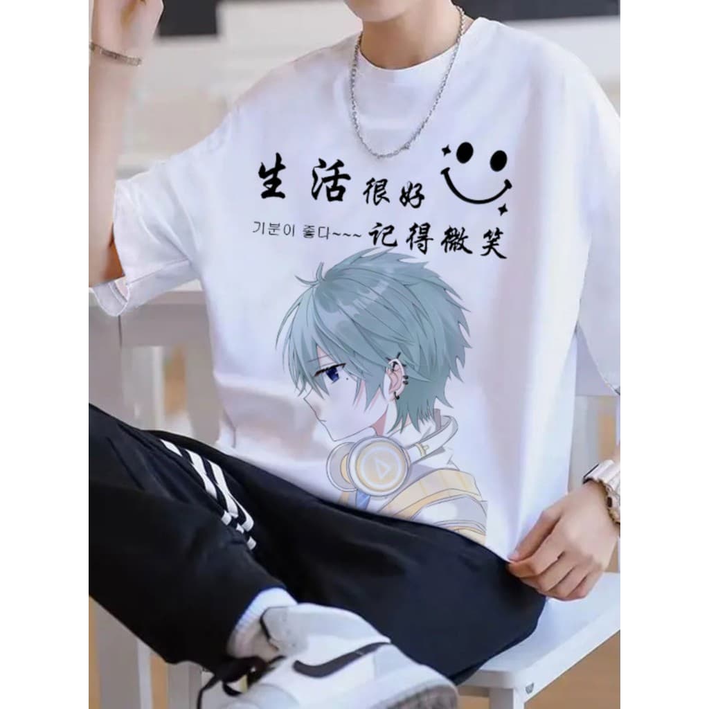 Camiseta masculina de manga curta nacional na moda verão roupas superiores 2024 na moda masculina solta meia manga em to