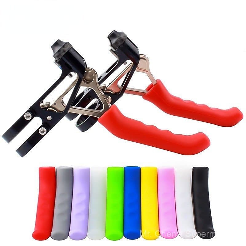 1 Par de Capas para Manetes de Freio de Bicicleta, Protetores de Alavanca de Silicone Antiderrapantes com Absorção de Ch