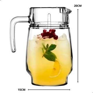 Jarra De Vidro Com Tampa Suco Água 1,8 Litro Original Line