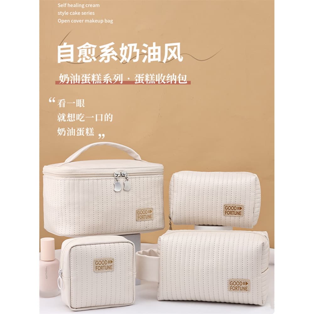 Bolo saco cosmético portátil viagem cosméticos PU saco de armazenamento à prova dwaterproof água portátil viagem saco de