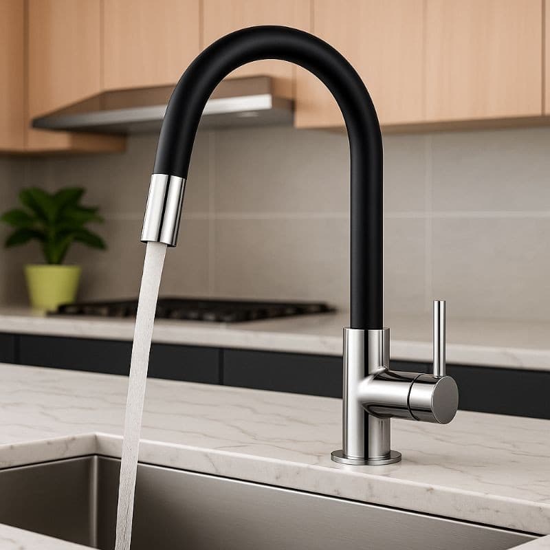 Torneira De Cozinha BANCADA 1077 Flexível Resistente Moderna ABS