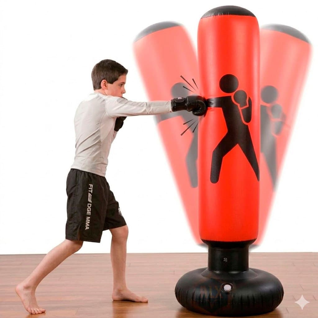Saco De Luta 1,60cm Boxe Inflável Para Exercício Muay Thai Training Suporte De Pendurar