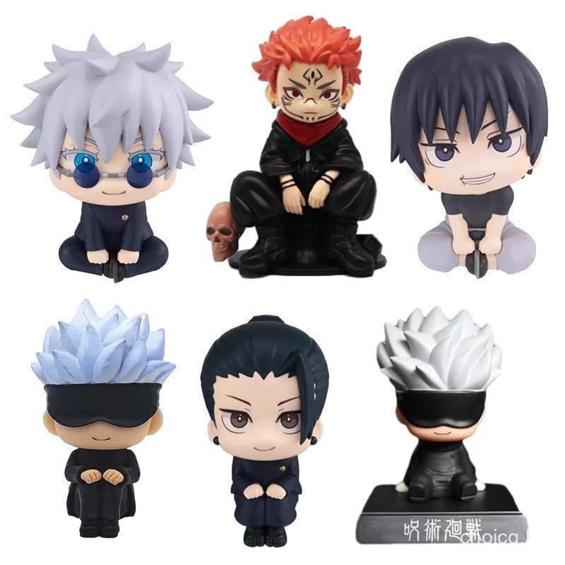 Olhar Para Cima Jujutsu Kaisen Boneca Figura Gojo Satoru Itadori Yuji Geto Suguru Sukuna Yuta Okkotsu Toji Fushiguro Inu