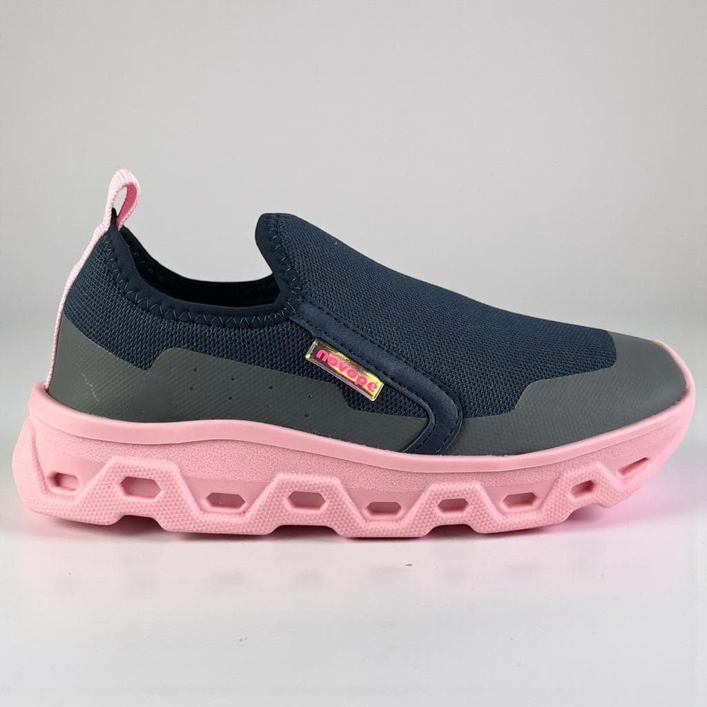 Tênis Novopé Infantil Menina Calce Fácil Original Slip-On Ultramacio Leve