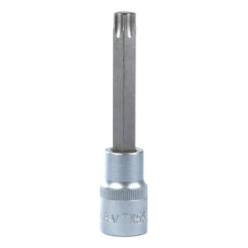 Soquete Torx Longo 1/2 Hexalobular T55 Corneta Profissional