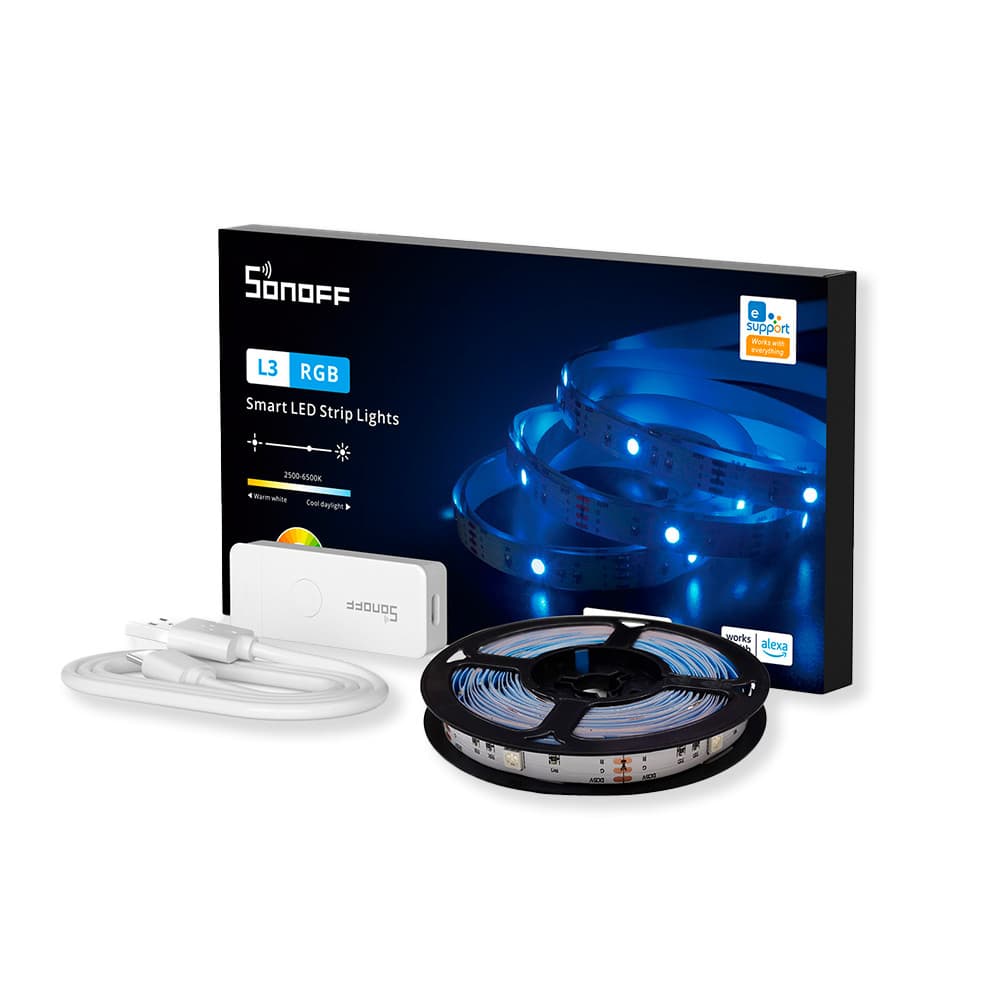 Sonoff L3 Smart Rgb Kit Fita Led Inteligente Alexa Google