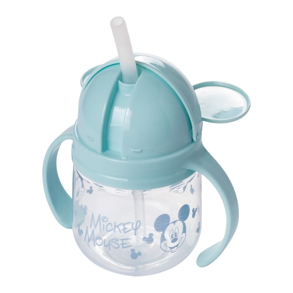 Kit infantil alimentação Mickey ou Minnie 4 PEÇAS  - 1conjunto copo, 1prato tigela, e 2 colheres  Plasutil