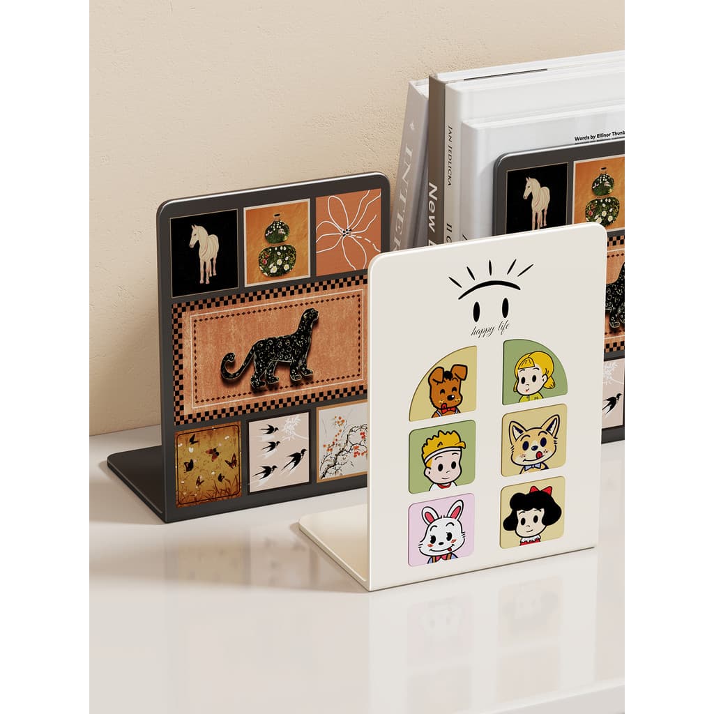 Suporte de ferro para mesa de livros