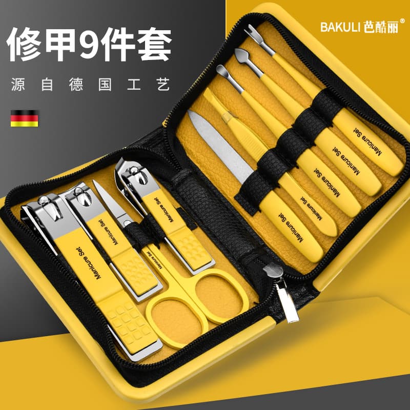Conjunto de cortador de unhas genuíno, tamanho grande, cortador de unhas, faca de Pedicure, colher de colheita de orelha
