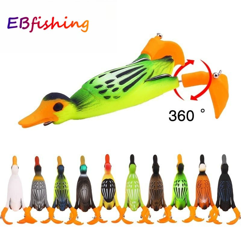 9.5 Cm/12g Popper De Cauda Giratória Isca Flutuante Hélice Trator De Pesca Marítima Dura Lápis De Água Sub Estrada Equip