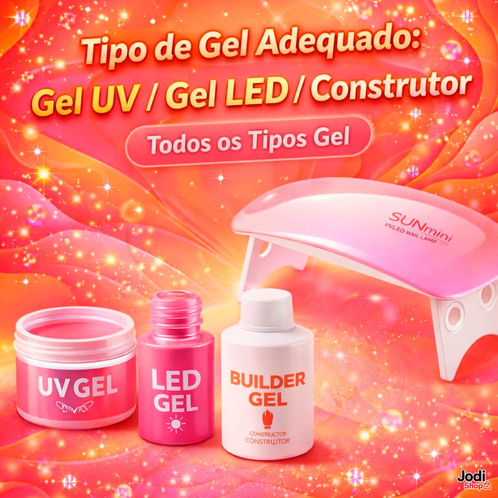 Cabine UV LED 6W para Unhas Gel Secagem Uniforme USB Compacta
