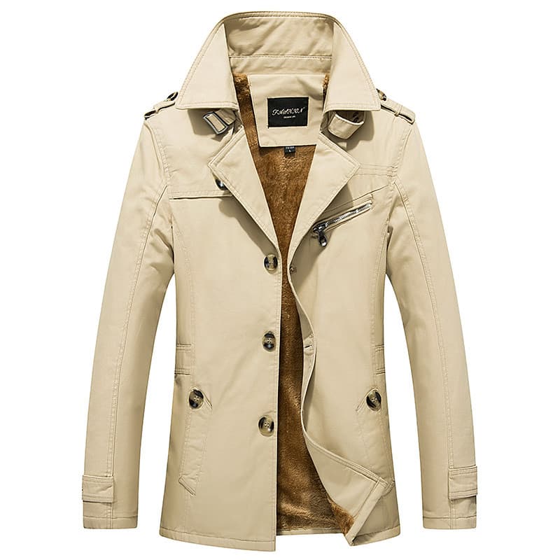 Inverno novo estilo jaqueta masculina versão coreana puro algodão forro de lã jaqueta masculina de comprimento médio eng