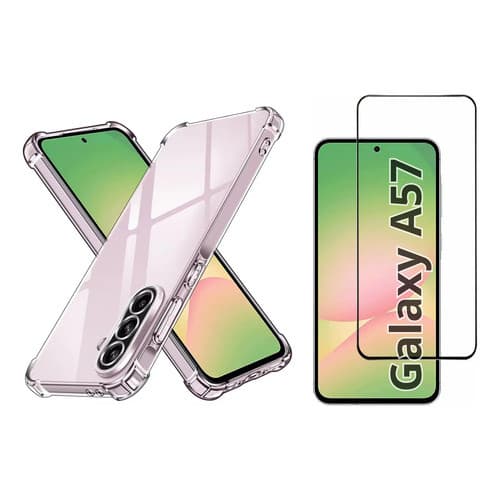 Capa Case Capinha Anti Impacto Compatível Com Galaxy A57 + Película 3D Vidro Temperado