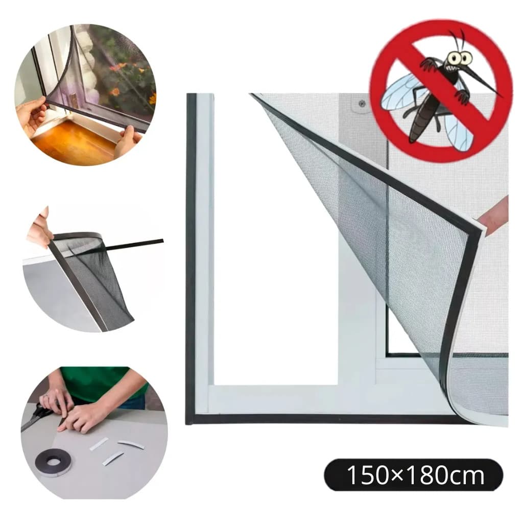 Tela Mosquiteiro Magnetica 150x180 Porta Janela Anti Mosquito Dengue