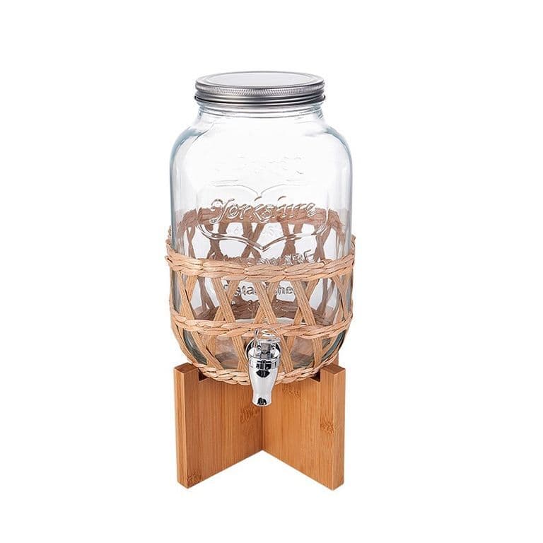 Suqueira de Vidro Com Sisal Braided 4L Mimo Style