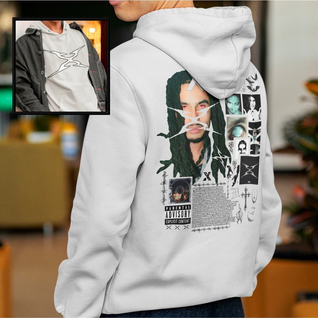 Moletom Masculino Matue 30Praum XTRANHO Álbum Novo Blusa De Frio Streetwear Casaco Com Capuz
