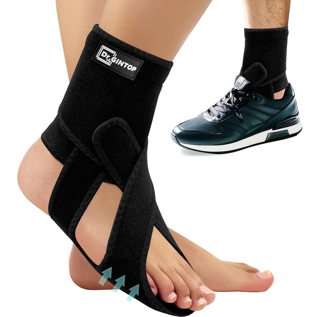 Órtese AFO para Pé Caído para Caminhada, Tala Noturna para Fascite Plantar, Órtese Tornozelo e Pé, Suporte Pé
