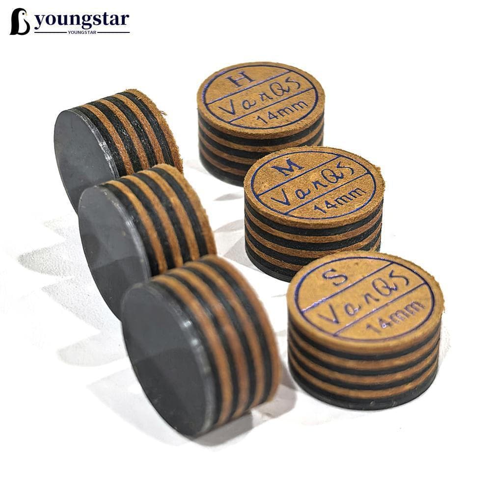 YOUNGSTAR 1 Peça 13/14mm Ponta de Taco de Bilhar Profissional Multicamadas com Buffer Transparente Acessórios de Subst