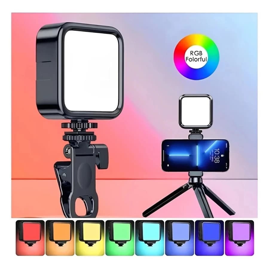 Iluminação Fotográfica Noturna De Preenchimento Mini LED Luz De Vídeo De Lâmpada Portátil Fotografia