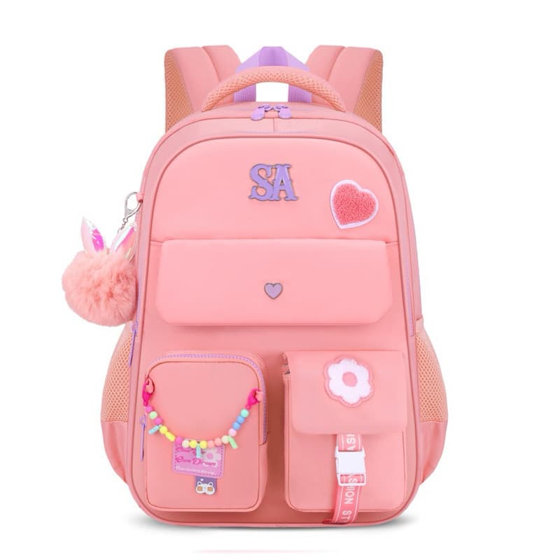 Mochila Escolar Feminina Passeio Resistente Costas Juvenil Grande Capacidade Impermeável