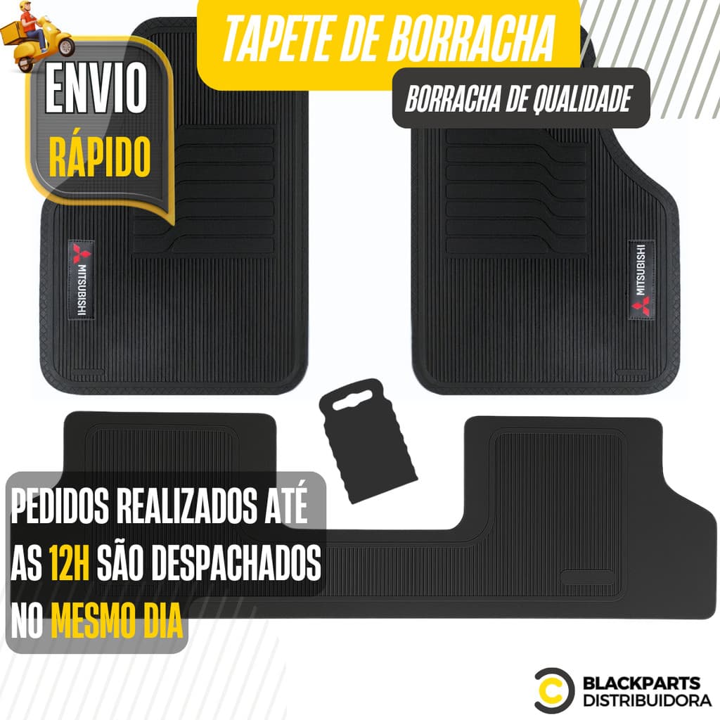 Tapete Airtrek ASX Eclipse Cross L200 Triton Lancer Outlander Pajero TR4 Borracha Personalizado