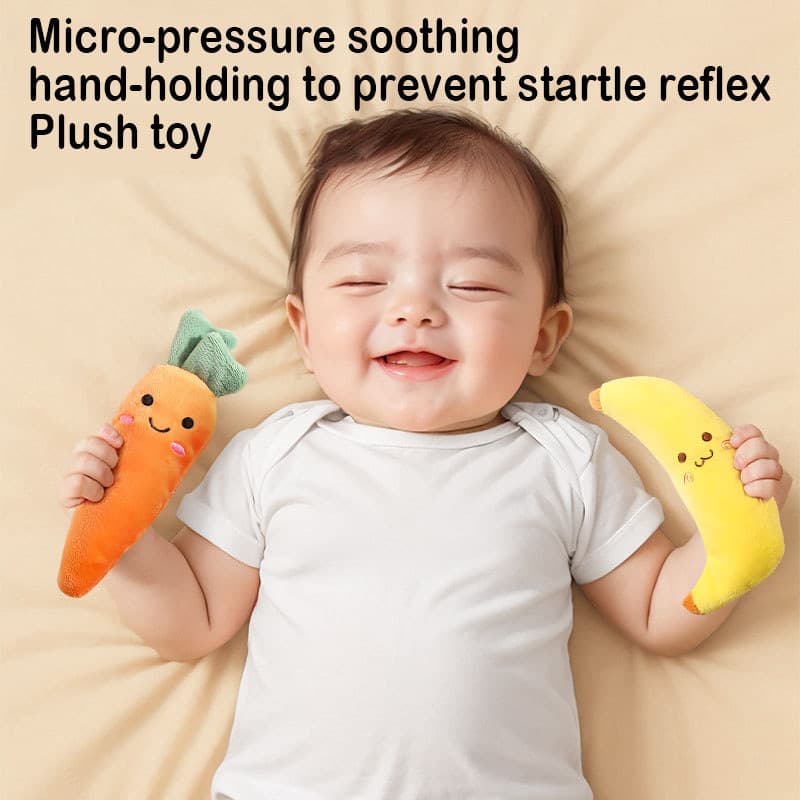 [Boneca de cenoura pequena para dormir] Ferramenta útil calmante anti-susto para recém-nascidos Pulseira anti-susto Paco