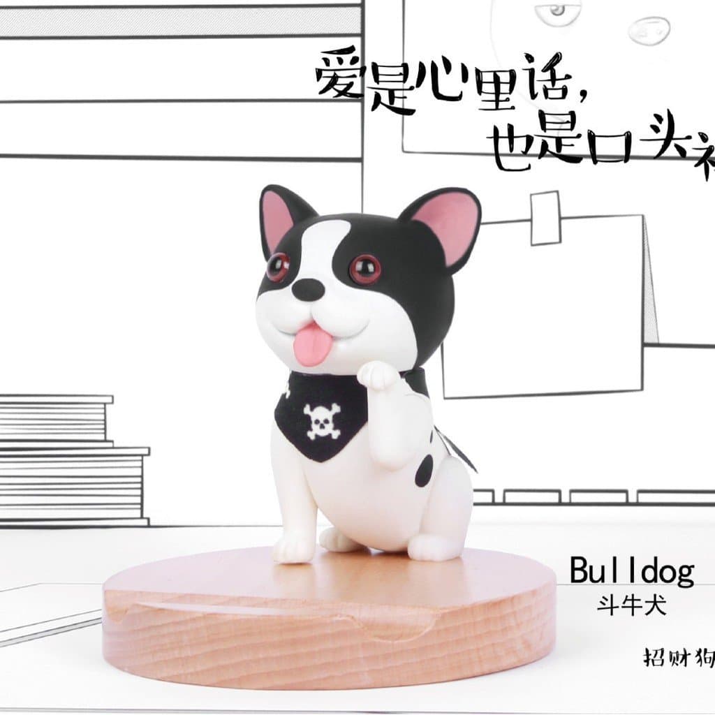 Suporte de celular criativo para mesa em formato de cachorrinho, suporte de celular de desenho animado, presente surpres