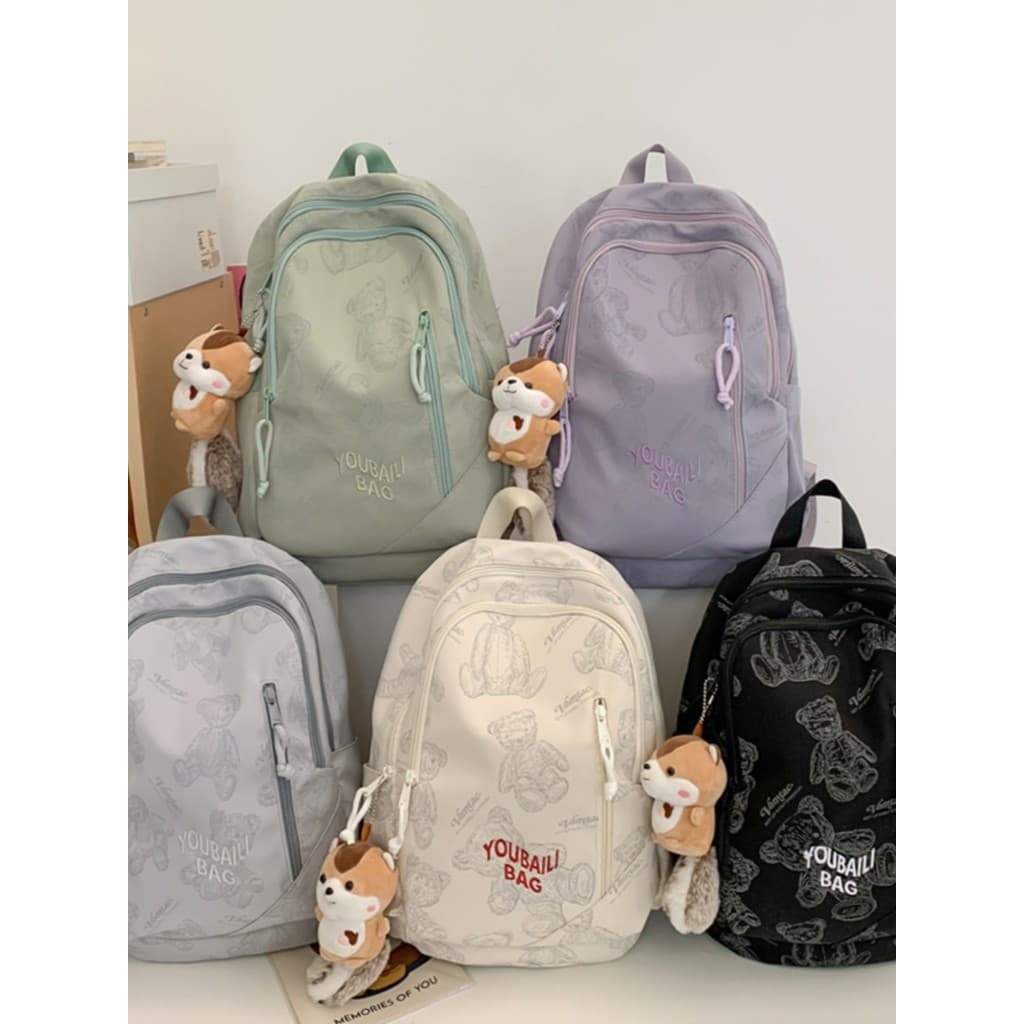 Mochila de viagem de primavera para crianças, mochila leve para meninas, estudantes do ensino médio, estudantes do ensin