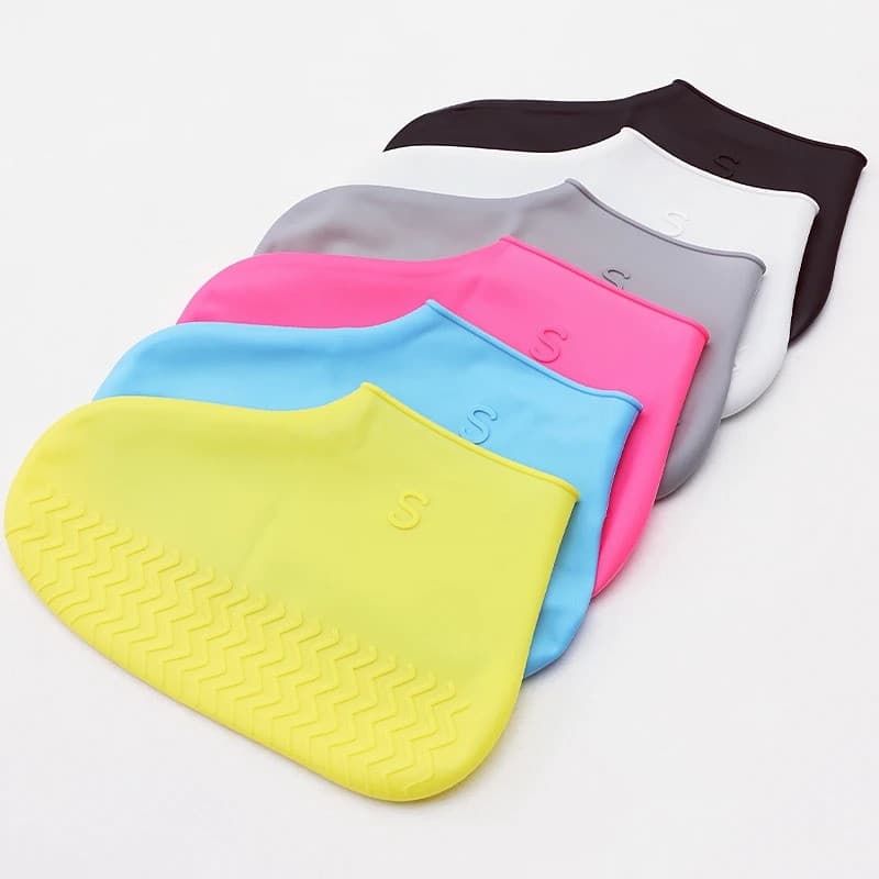 Novas Capas de Sapato Impermeáveis de Silicone para Crianças e Adultos, Resistentes ao Desgaste, Portáteis, Reutilizávei