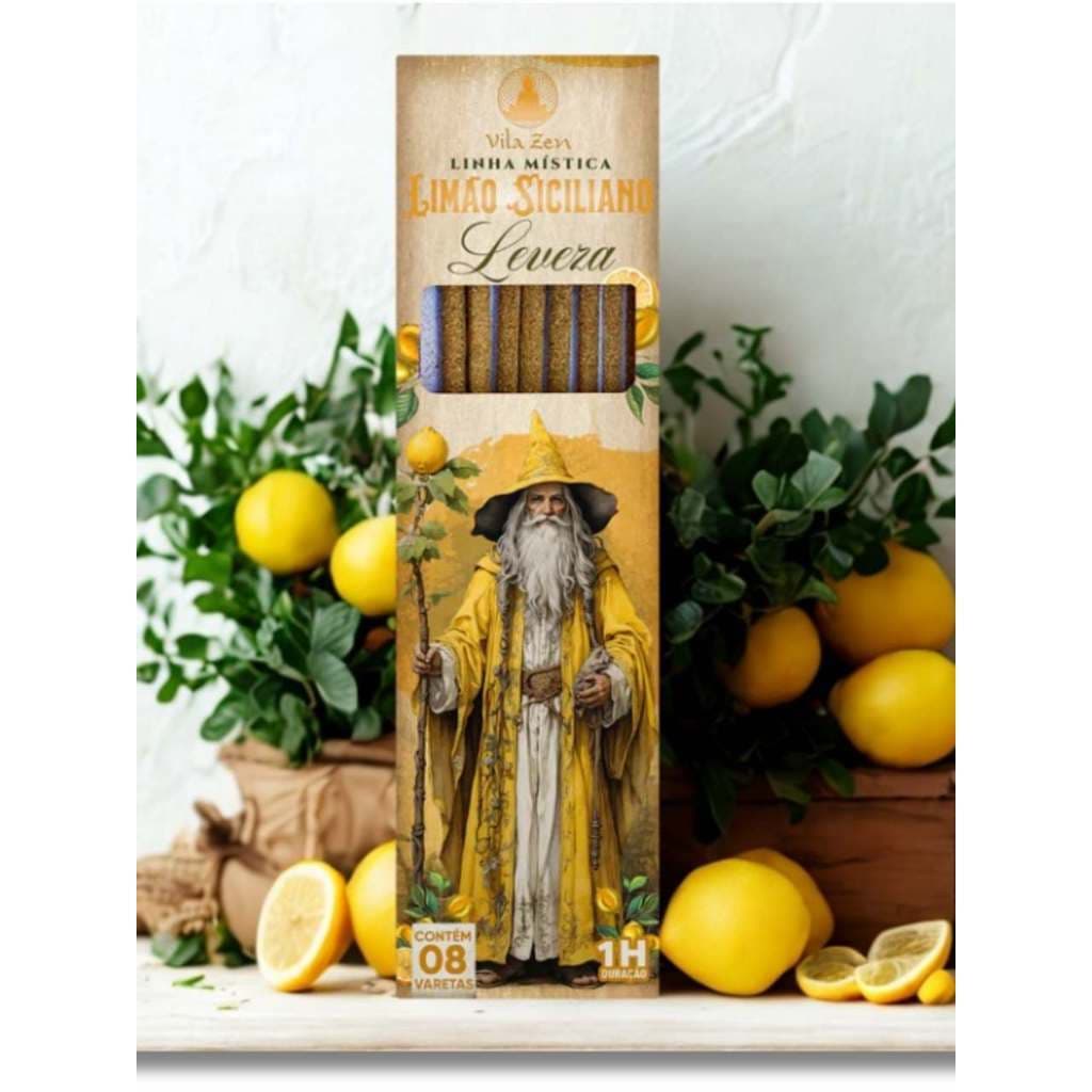 Incenso Natural Limão Siciliano – Vila Zen | Linha Mística