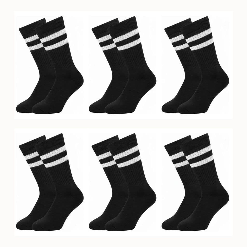 Kit 6 Pares de Meia em Algodão Masculina Cano Alto Nova Era 063110