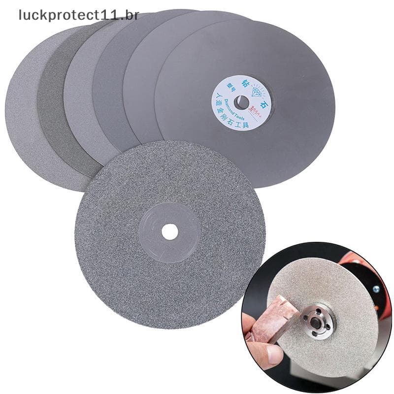 LTBR 6 " 150mm Disco De Colo Plano Revestido De Diamante Rebolo De Polimento De Joias 80 ~ 3000 #