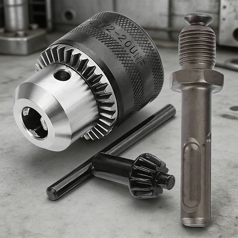 Adaptador SDS Plus 1/2" | Mandril Furadeira Engate Rápido | Acessório para Martelos