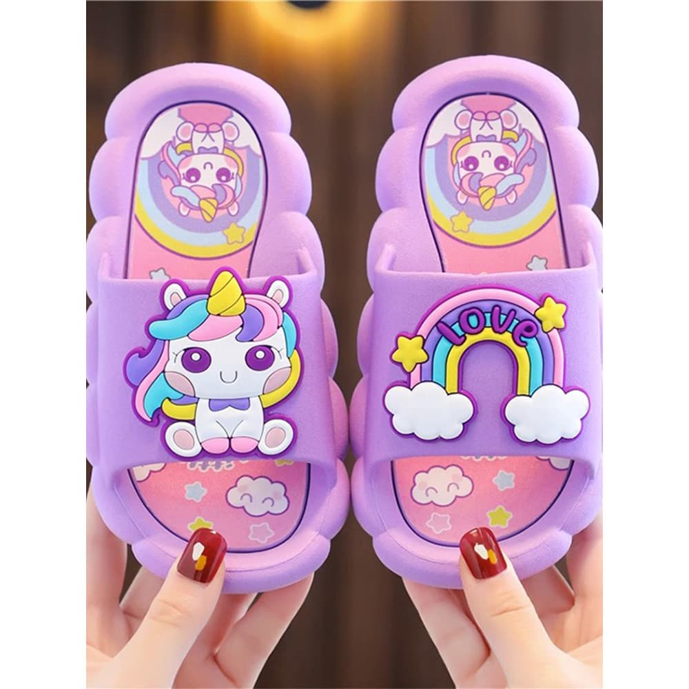 Meninas chinelos 2026 verão novo estilo interior antiderrapante meninas bebê praia crianças chinelos feminino bebê ao ar