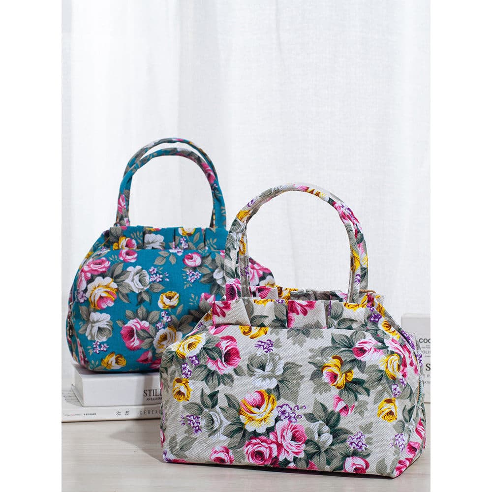 Bolsa feminina pequena bolsa de lona mão transportar moda moeda bolsa versão coreana novo estilo trabalho Outing saco do