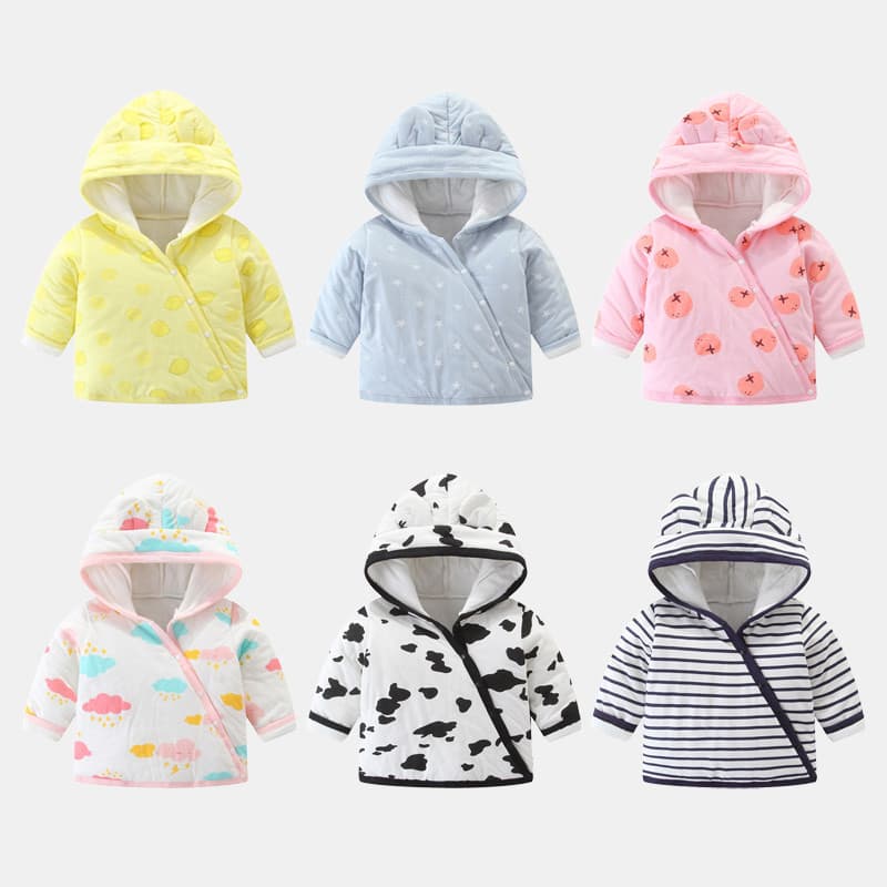 Jaqueta de bebê outono inverno bebê acolchoado roupas de inverno roupas masculinas de algodão puro bebê crianças roupas