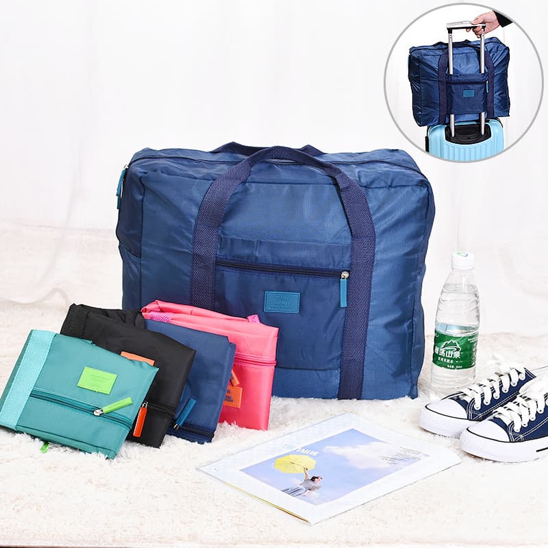 Saco de armazenamento de roupas de viagem portátil sacola feminina grande capacidade simples bagagem dobrável saco de ca