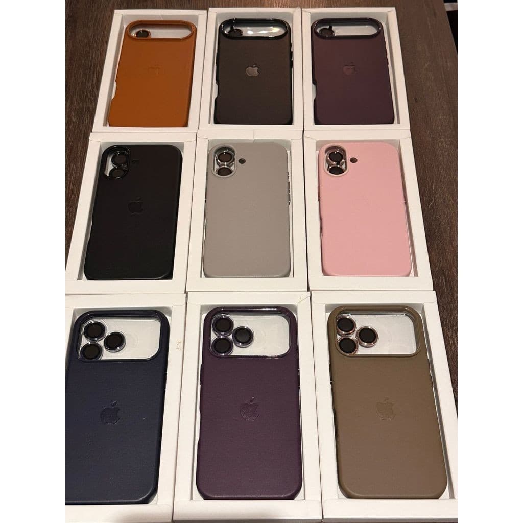 Capinha capa De Couro para iPhone 17 Air Pro Promax com pelicula de camera e de tela de brinde