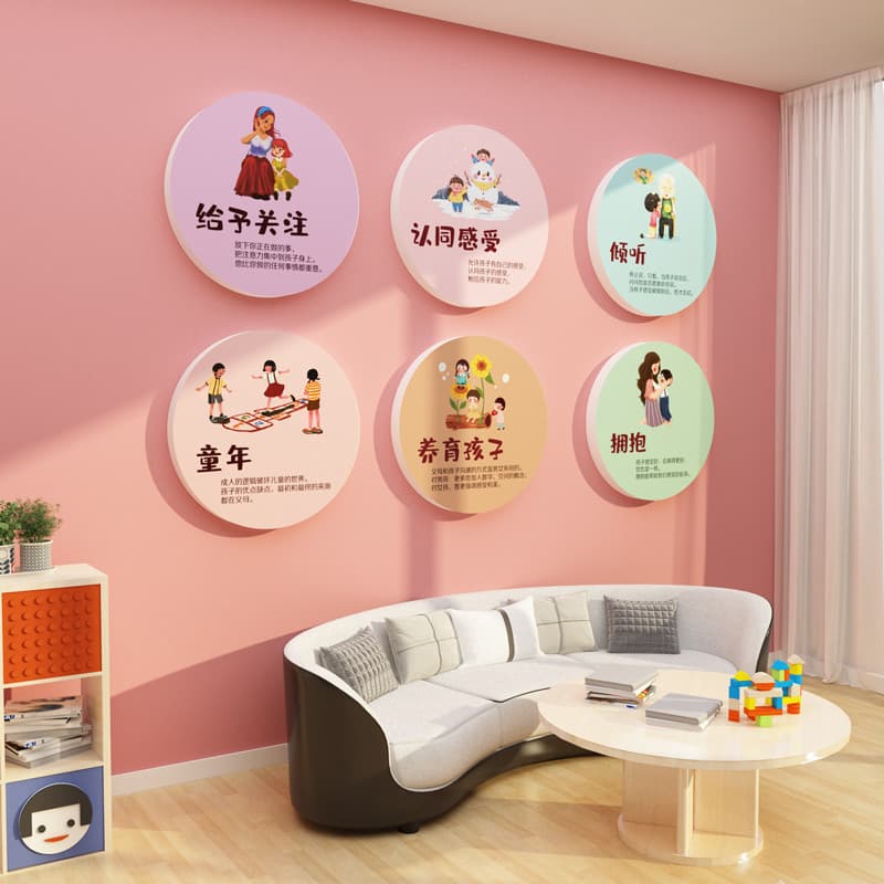 Sala de aconselhamento psicológico Layout Gráfico de Parede Mente Canto Saudável Cura Aconselhamento Cultura Parede Gest