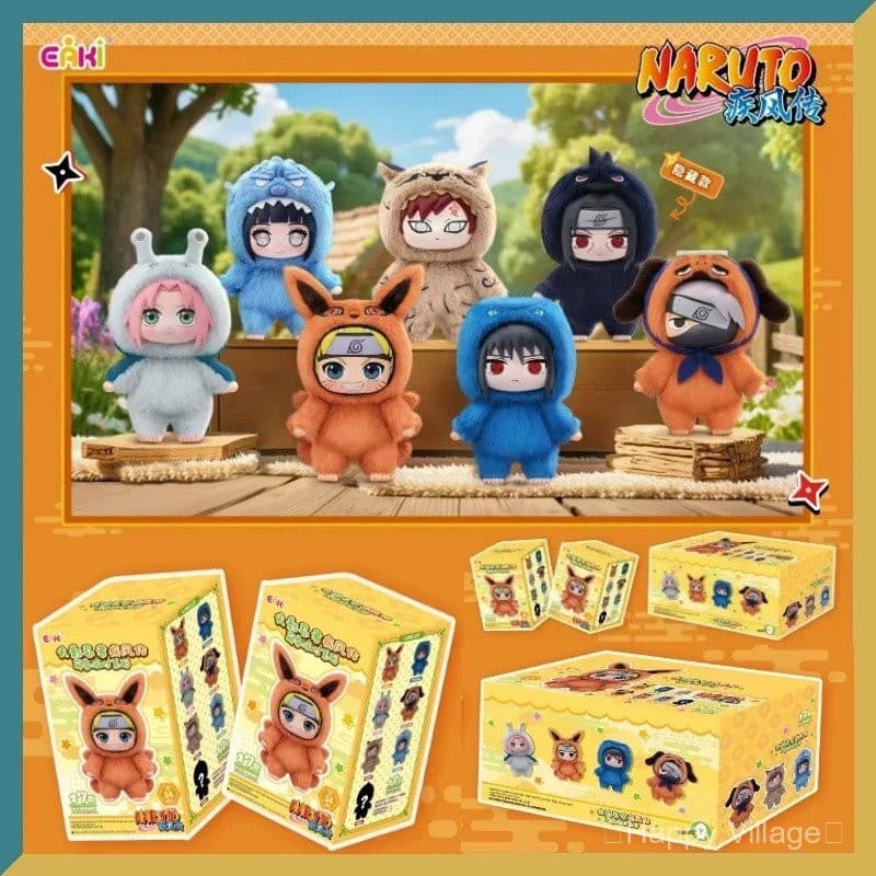 Nova Caixa Surpresa EAKI Naruto Shippuden Série de Festa Uzumaki Boneco de Pelúcia Original Shippuden Ornamento Brinqued