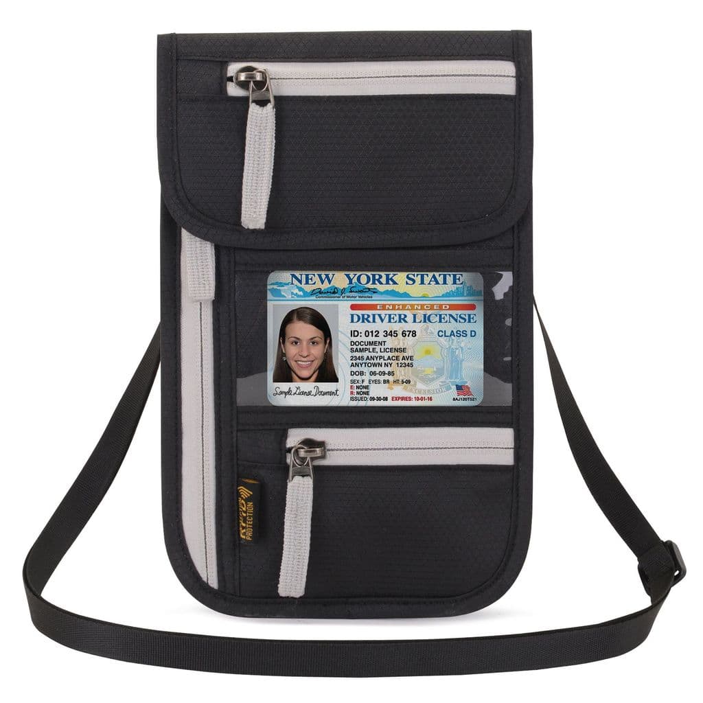 Capa protetora para passaporte, viagem no exterior, multifuncional, carteira de motorista, gola Halter, bolsa pequena, p