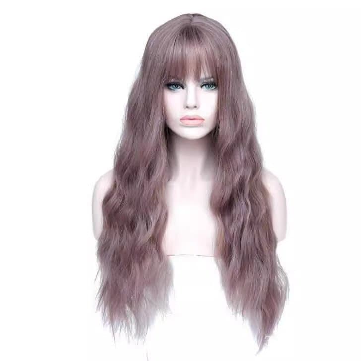 Peruca de cabelo sintético longo, fibra resistente a altas temperaturas, feita à máquina, cor T longa, cacheada natural,