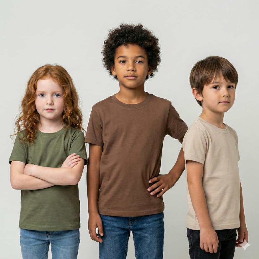 Kit 3 Camisetas Infantil Pequenos Gigantes Conforto - Escola e Dia a Dia