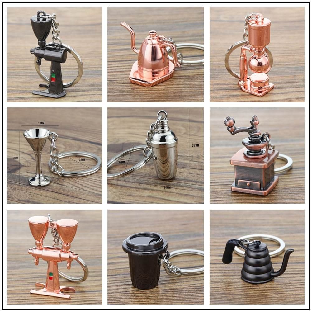 Mini Shaker chaveiro 3D tridimensional Cocktail vidro pingente utensílios de café utensílios de mistura chaveiro present