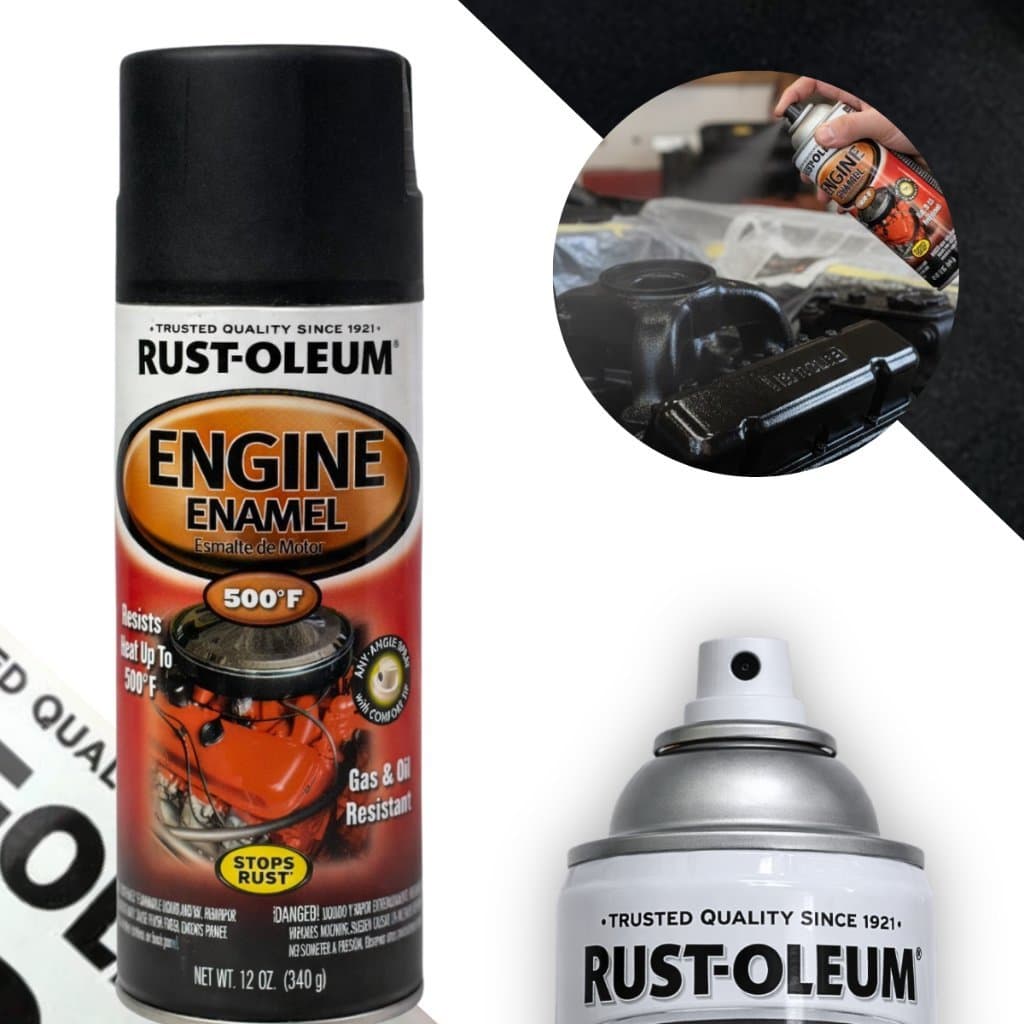 Tinta Spray Esmalte Preto Motor 260ºC Rust Oleum